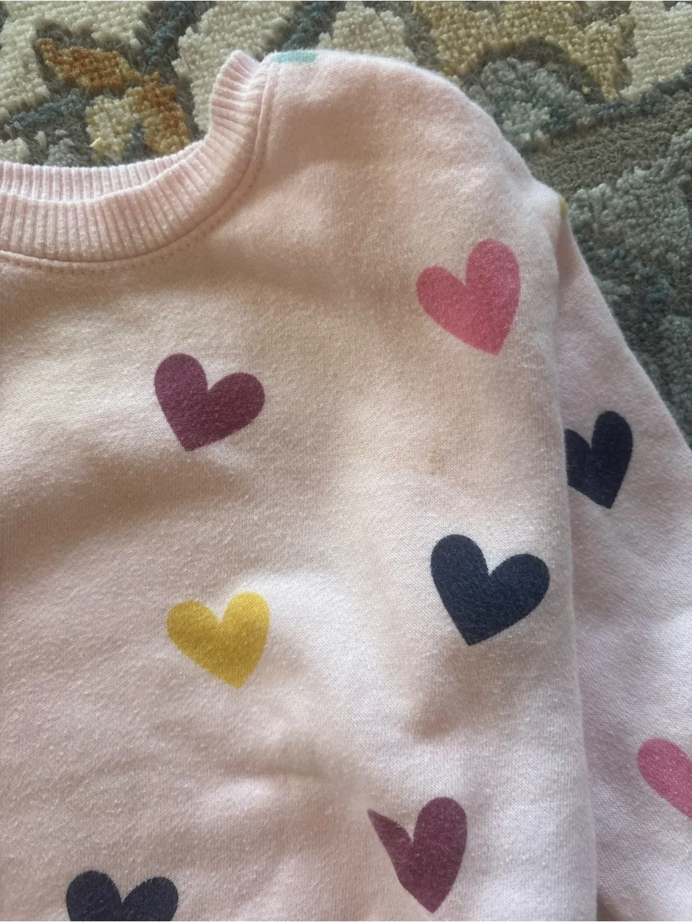 Carter's Light Pink Plush-Lined Sweatshirt